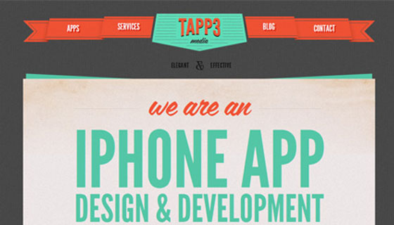 Ribbons in a Web Design