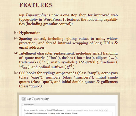 Wordpress Typography Plugins