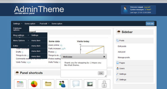Admin Page Design Inspirations