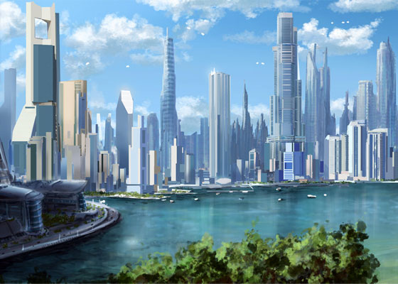 Imaginative Cities of Future Artwork