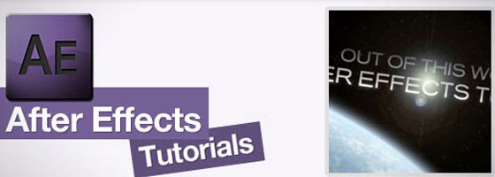 Excellent Adobe After Effect Tutorials