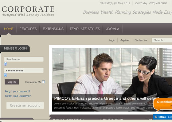 Free and Premium Collection of Beautiful Joomla Templates.