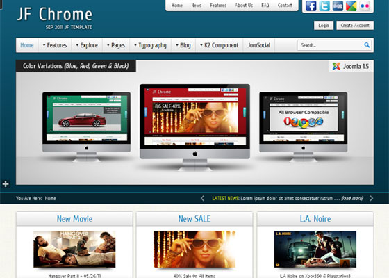 Free and Premium Collection of Beautiful Joomla Templates.