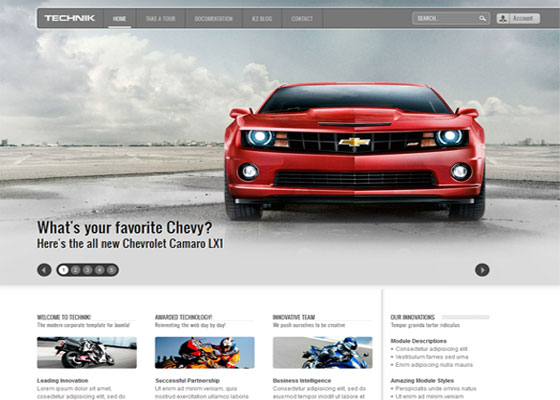 Free and Premium Collection of Beautiful Joomla Templates.