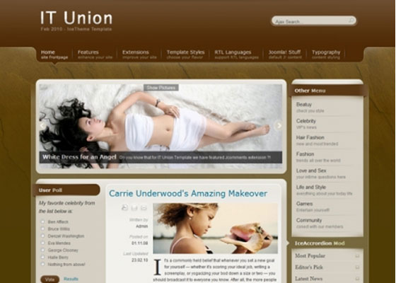 Free and Premium Collection of Beautiful Joomla Templates.