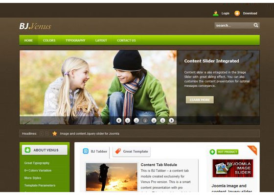 Free and Premium Collection of Beautiful Joomla Templates.