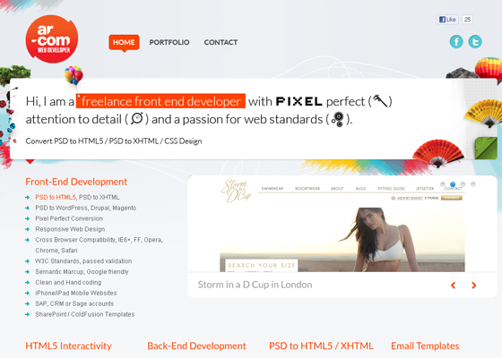 Fresh HTML5 design inspirations