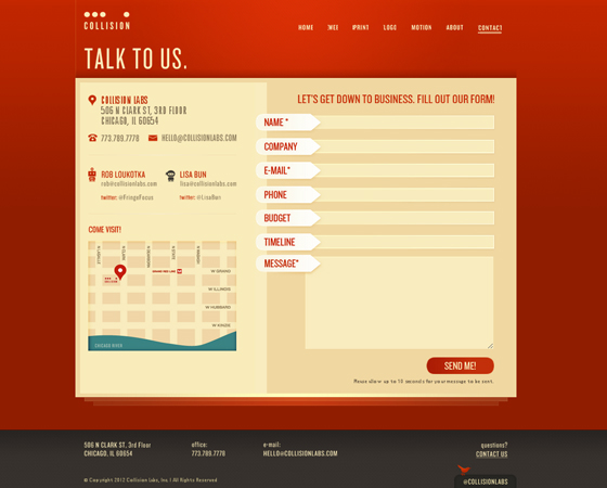 35 Inspiring Example of Contact Pages