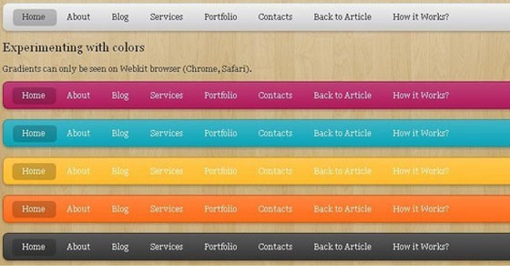 Awesome CSS Menu tutorials