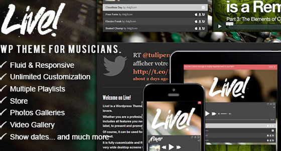 Live Music WordPress Theme
