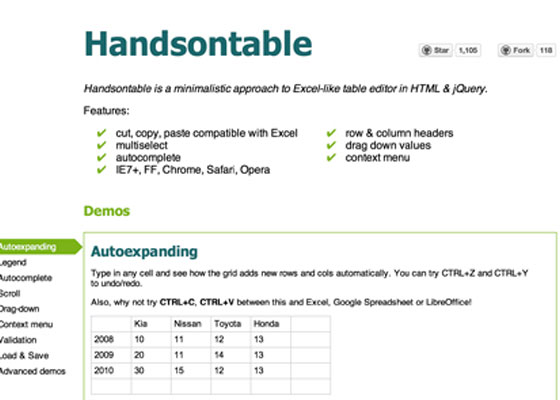 Handsontable