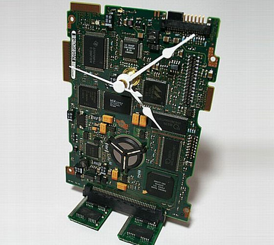 Circuit Board Desk Clock