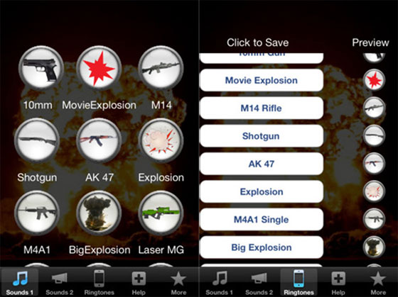 Gun and Explosion Ringtones
