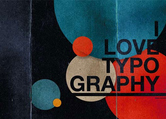 I Love Typography Wallpaper
