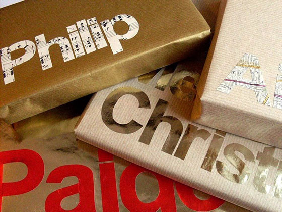 Lupin Typography Gift Wrap