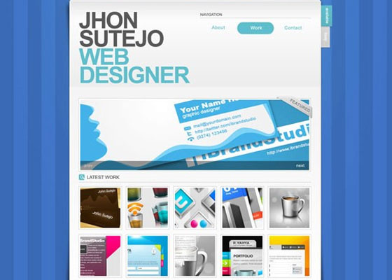 Paper clip portfolio PSD