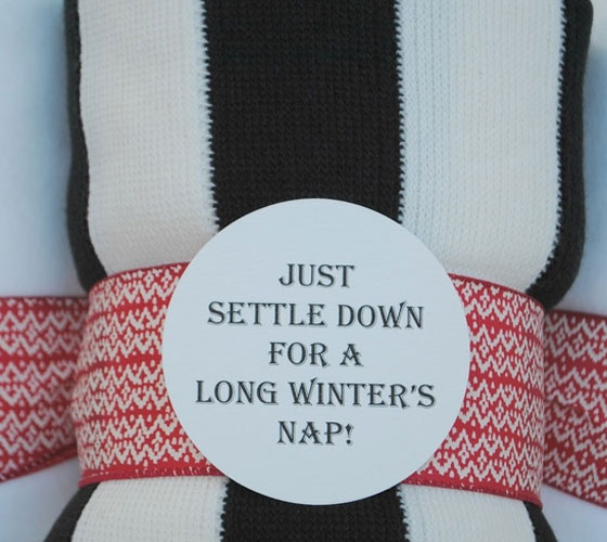 Tag for a Throw Gift