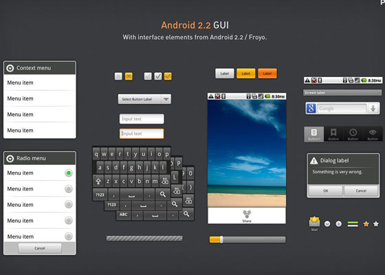 Android 2.2 GUI