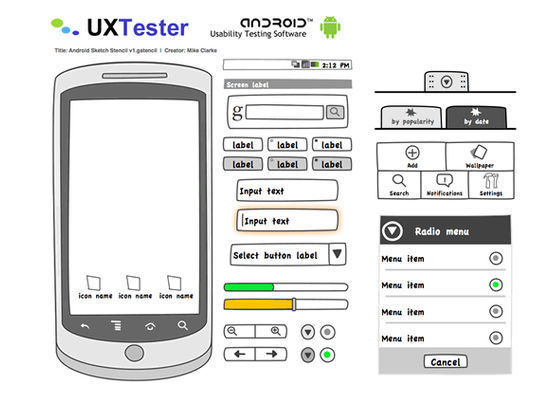 Android Sketch Stencil Version