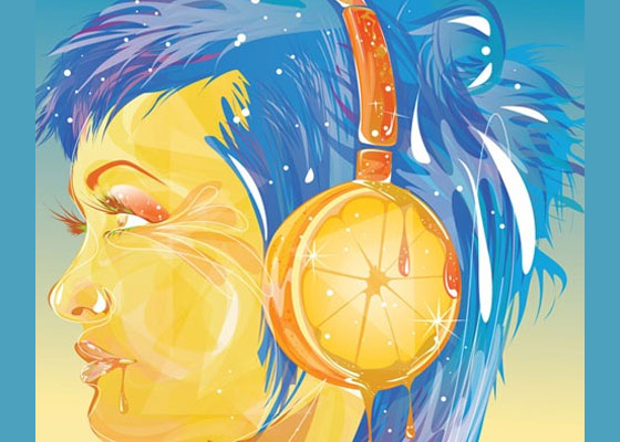 Create a Sparkly Female Portrait