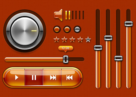 Music UI Kit For Web and Mobile Phones
