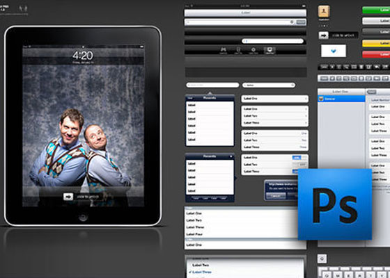 iPad GUI PSD