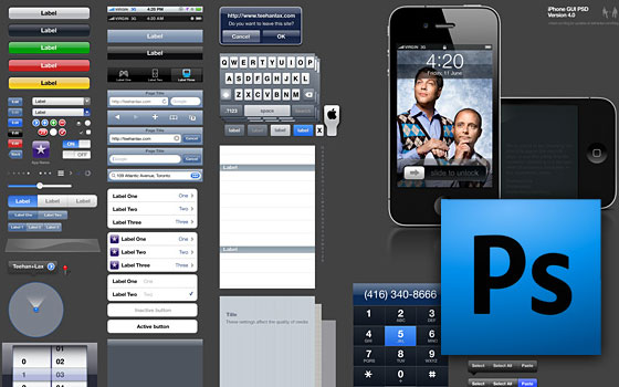 iPhone GUI PSD