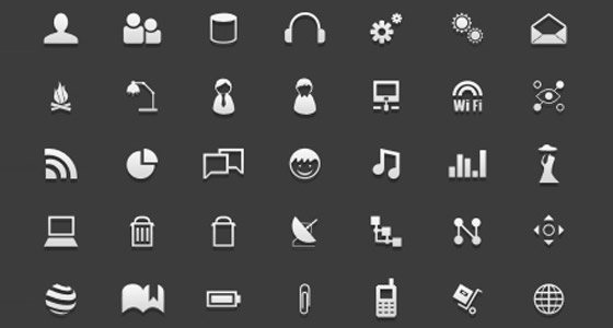 100 icons PSD