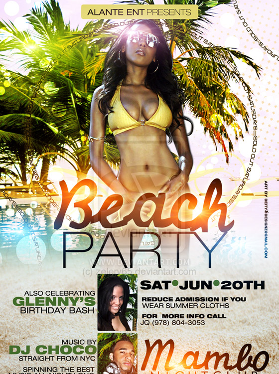 Beach Party Flyer
