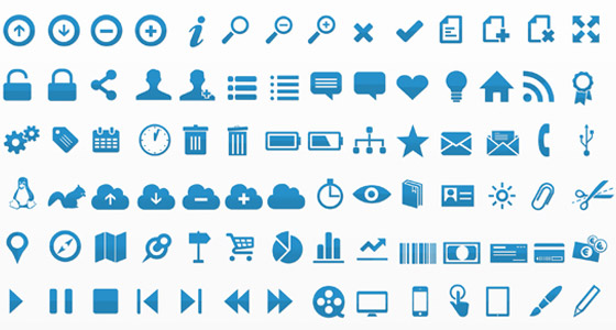 Blue Icon Set