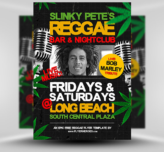 Free Reggae Flyer Template