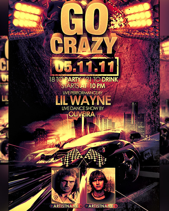Go Crazy Flyer Template