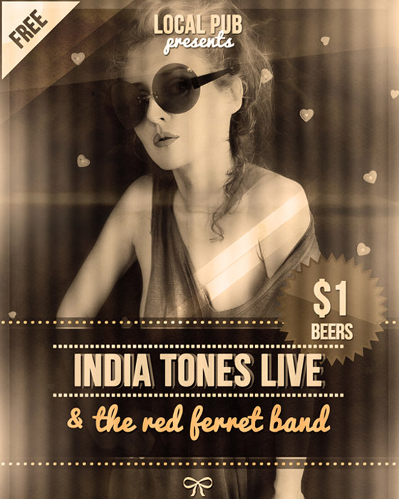 Indie Club Singer Flyer Template