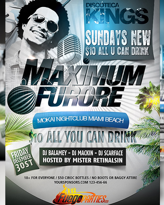 Maximum Furore Flyer Template