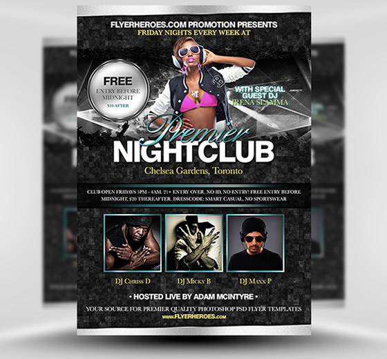 Premier Nightclub Flyer Template