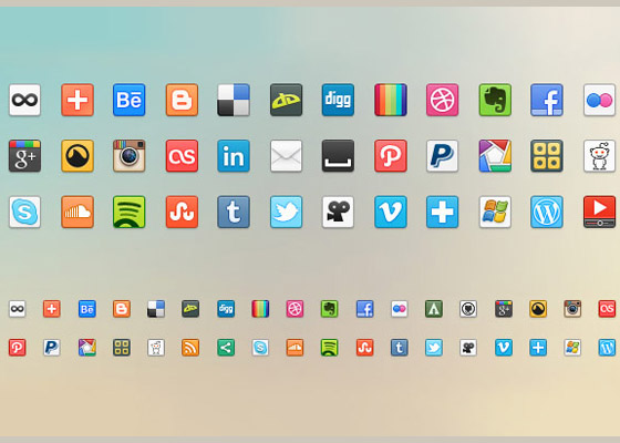 41 Social Media Icons