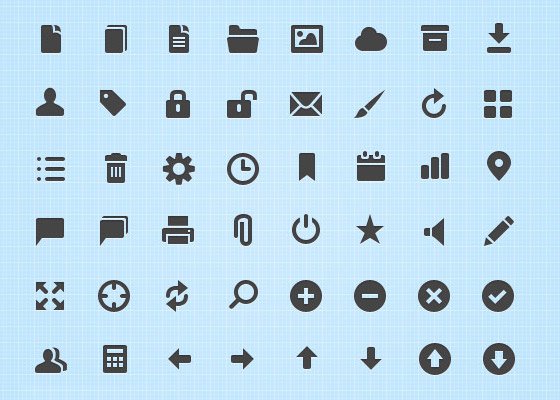 50 Crisp Web UI Icons