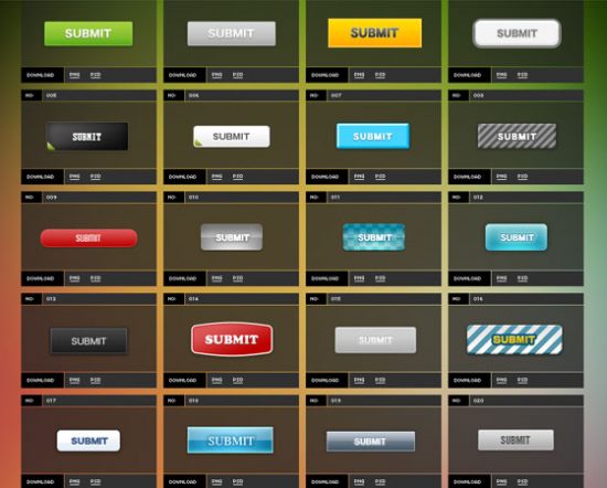 Free PSD Buttons