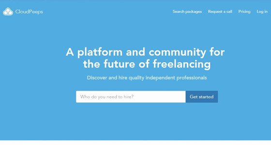 freelance website Cloudpeeps