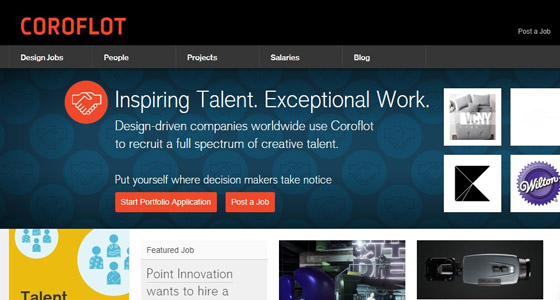 freelance website Coroflot