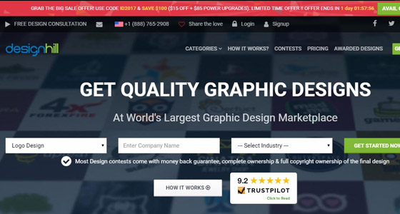 freelance website Designhill
