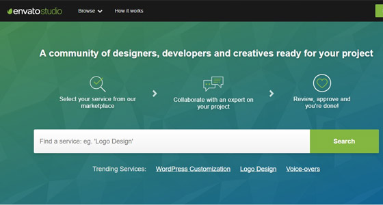 freelance website Envato Studio