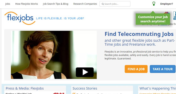 freelance website Flexjobs