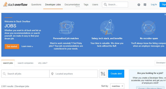 freelance website Stackoverflow Jobs