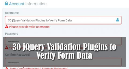 jquery validation plugins