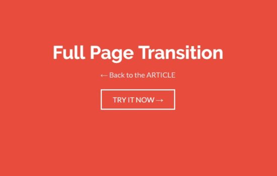 Full Page Animated Transition