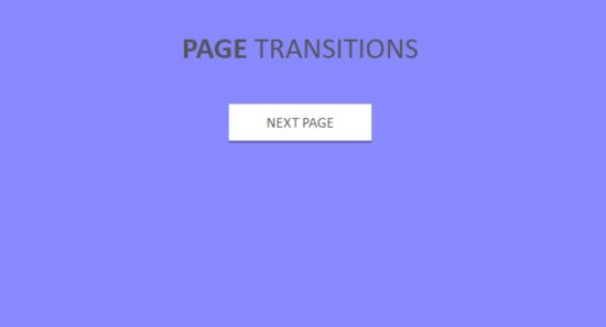Full Page Transition Animations