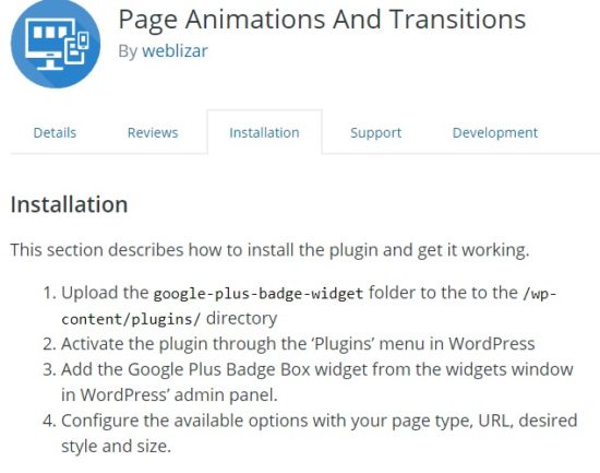 Page Animations Transitions