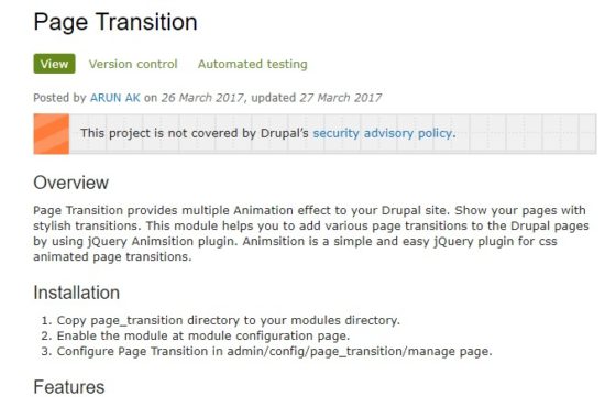 Page Transition