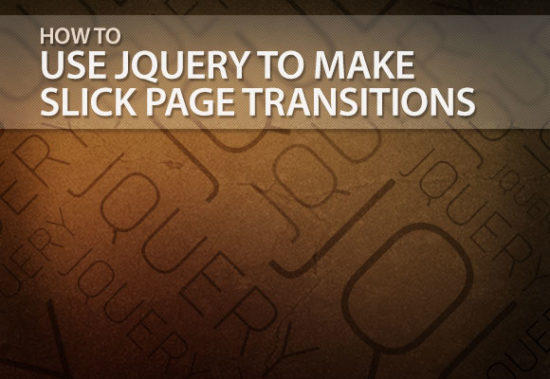 Slick Page Transitions